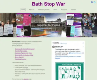 Bathstopwar.org.uk(Bath Stop War) Screenshot