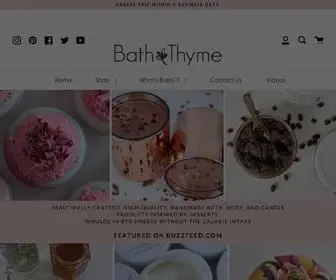 Baththymebakery.com(Dessert Inspired Bath) Screenshot