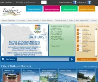 Bathurst.ca(The official website for the City of Bathurst. Bathurst) Screenshot