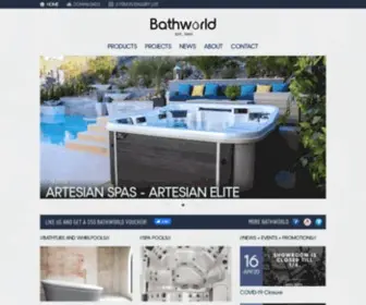 Bathworld.net(Premium bathroom fittings and spas) Screenshot