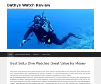 Bathyswatch.com(Diver Watches Designed in Hawaii & Made in Switzerland) Screenshot