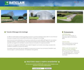 Baticlair.com(Tunnels d'élevage et de stockage) Screenshot