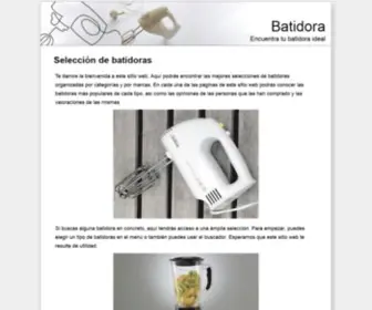 Batidora.com.es(Batidora) Screenshot