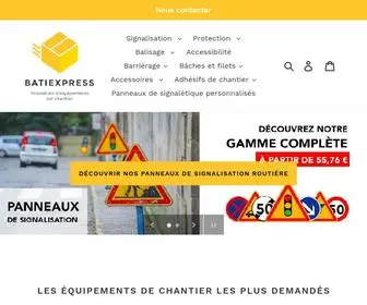 Batiexpress.fr(Fournitures et Équipements de chantier) Screenshot