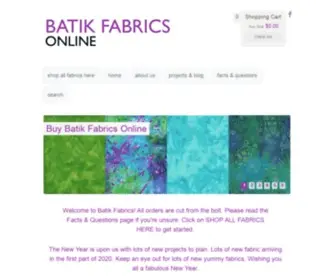 Batikfabrics.com.au(Batikfabrics) Screenshot