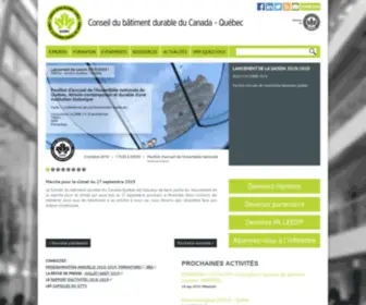 Batimentdurable.ca(Bâtiment durable) Screenshot