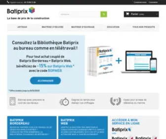 Batiprix.com(Batiprix, leader dans le chiffrage de vos travaux depuis 40 ans) Screenshot