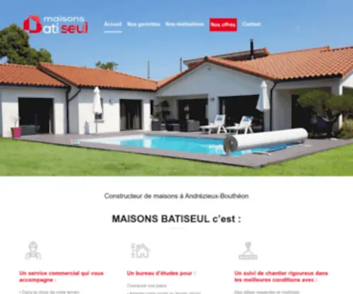 Batiseul.fr(Constructeur de maisons à Andrézieux) Screenshot