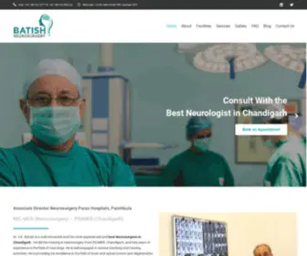 Batishneurosurgery.co.in(Best Neurologist in Chandigarh) Screenshot