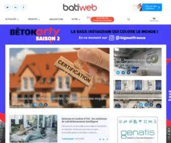 Batissor.com(BTP : Produits et Services du BTP et de la Construction avec Batiweb.com les professionnels du bâtiment BTP) Screenshot