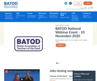 Batod.org.uk(Home) Screenshot