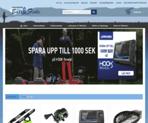 Batofiske.se(Mycket brett sortiment av fiskeutrustning och båttillbehör från ledande varumärken) Screenshot