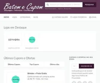 Batomecupom.com.br(Maquiagem com Desconto voc) Screenshot