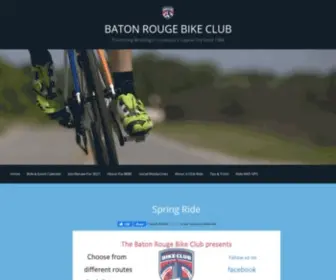 Batonrougebikeclub.com(Promoting Bicycling in Louisiana's Capital City Since 1964) Screenshot