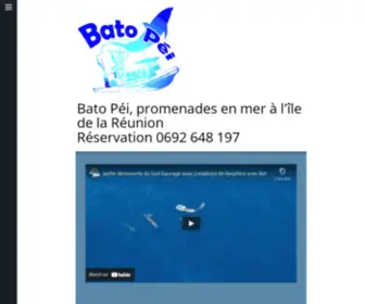 Batopei.com(Promenades en mer à la Réunion pour observer les dauphins) Screenshot