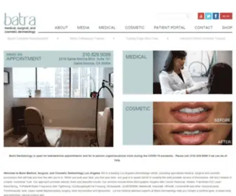 Batraskincare.com(Batra Skin Care) Screenshot