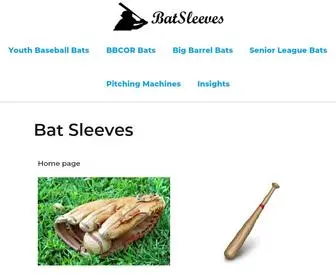 Batsleeves.com(Baseball Product Reviews) Screenshot