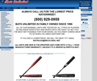 Batsunlimited.com(Baseball Bats) Screenshot