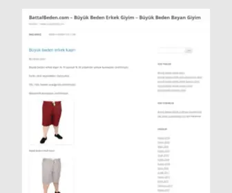 Battalbeden.com(Büyük Beden Erkek Giyim) Screenshot