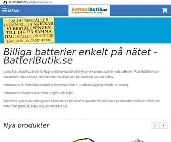 Batteributik.se(Billiga) Screenshot