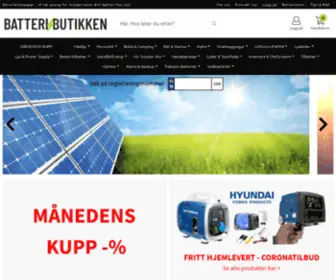 Batteributikken.com(Batterier) Screenshot