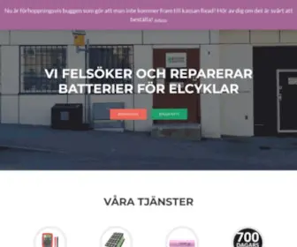 Batteridoktorn.se(Reparation av litiumbatterier för elcyklar) Screenshot