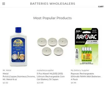 Batterieswholesalers.com(Batteries Wholesalers) Screenshot