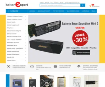 Batteriexpert.com(Achat de Batterie et Chargeur pour Ordinateur Portable à petit prix) Screenshot