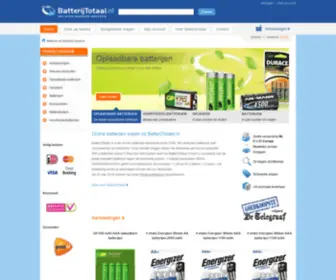 BatterijTotaal.nl(De webshop voor oplaadbare batterijen) Screenshot