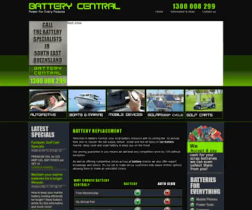 Battery-Central.com.au(Battery Central) Screenshot