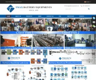 Battery-Equipments.com(Tmax Equipments) Screenshot