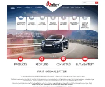 Battery.co.za(First National Battery) Screenshot
