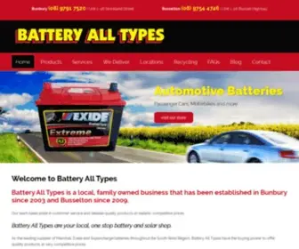 Batteryalltypes.com.au(Battery All Types) Screenshot