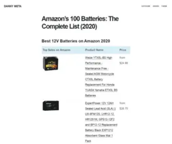 Batteryasking.com(Amazon's 100 Batteries) Screenshot