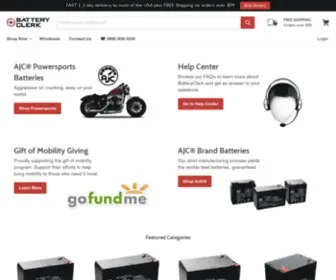 Batteryclerk.com(Discount Replacement Battery Store) Screenshot