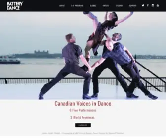 Batterydance.org(Battery Dance Company) Screenshot