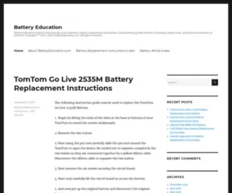 Batteryeducation.com(Battery Education) Screenshot