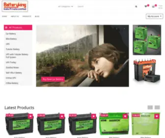 Batteryking.in(Batteryking India's No1 Battery & UPS Online Store) Screenshot