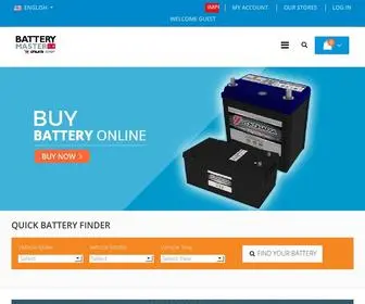 Batterymasteronline.com(Battery Master Online) Screenshot