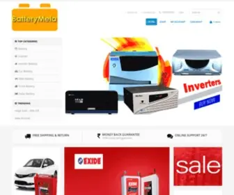 Batterymela.com(India'sNo.1 online Automotive Battery seller) Screenshot