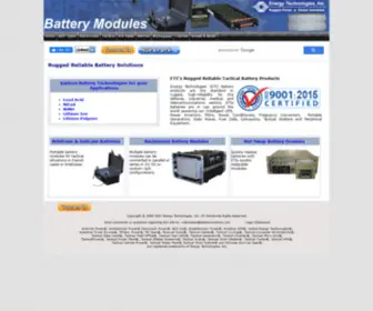 Batterymodules.com(ETI's Battery Modules) Screenshot
