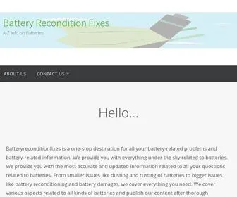 Batteryreconditionfixes.com(Battery Recondition Fixes) Screenshot