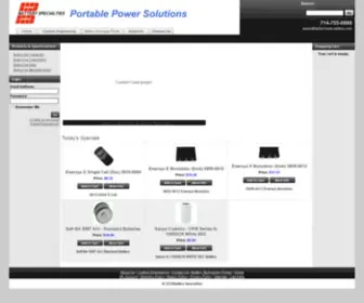 Batteryspecialties.com(Battery Specialties) Screenshot