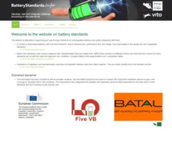 Batterystandards.info(This website) Screenshot