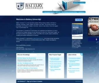 Batteryuniversity.com(Battery University™) Screenshot