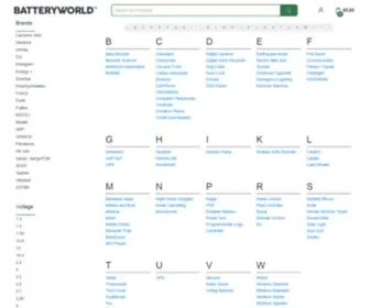 BatteryWorld.com(Battery World) Screenshot