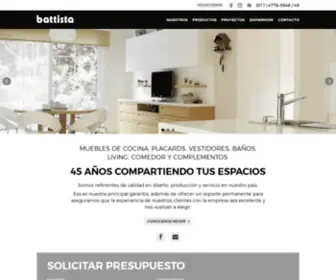 Battista.com.ar(Diseño de muebles de cocina y vestidores a medida) Screenshot