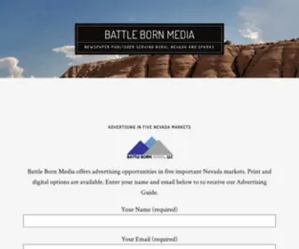 Battlebornmedia.com(Newspaper Publisher Serving Rural Nevada and Sparks) Screenshot