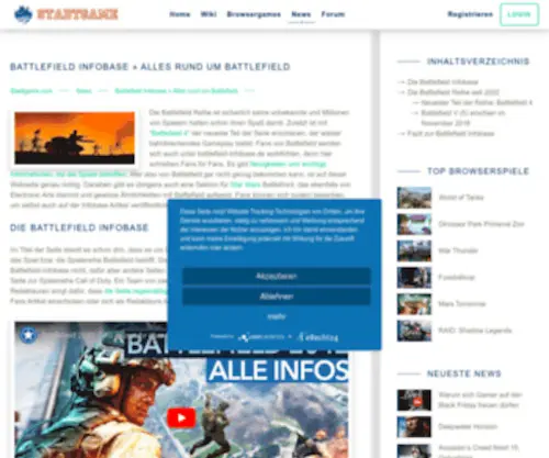 Battlefield-Infobase.de(Battlefield Infobase) Screenshot