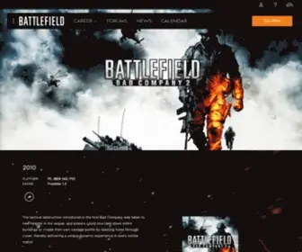 Battlefieldbadcompany2.com(Official EA Site) Screenshot